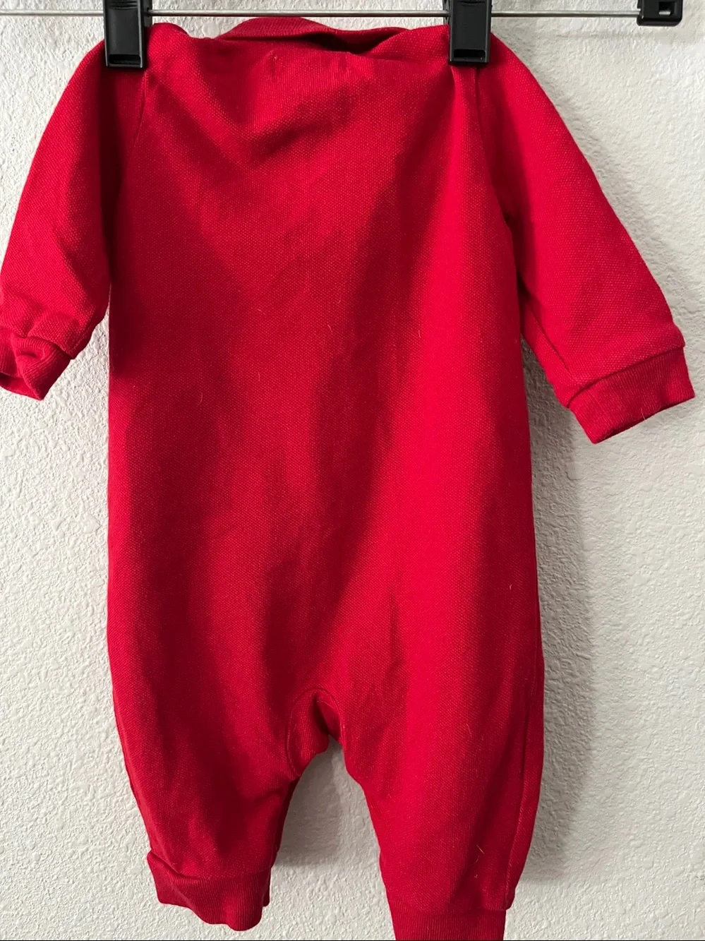 Ralph Lauren Red Polo Collar  Baby Onezie Bodysuit 100% Cotton 3 months
